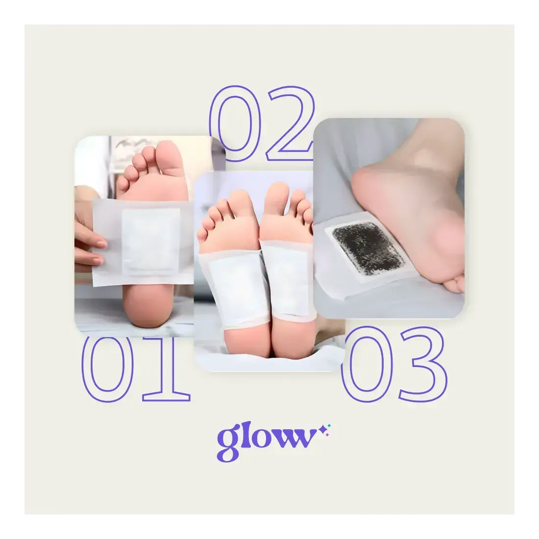 Detoxifying Foot Pads: Gloww Premium Lavender + Mint - Gloww Care
